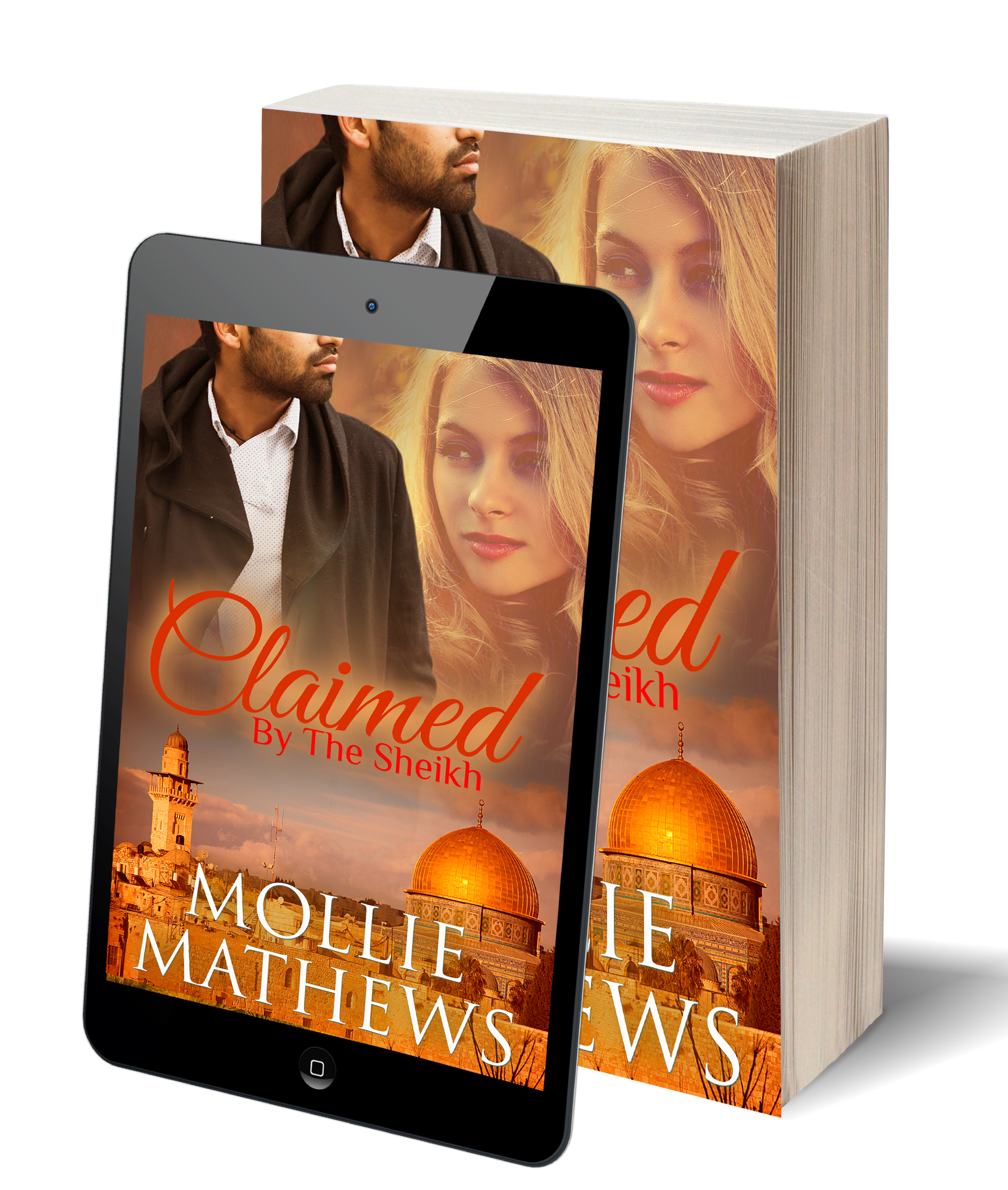 Blank white book w/path